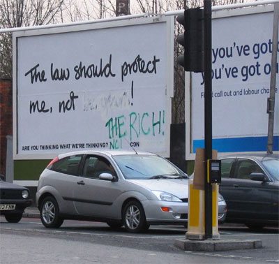 conservative party billboard, Manor Road N16